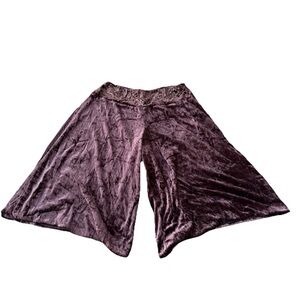 Vintage Xhilaration Y2K Velour Wide Let Bermuda Shorts Brown Women’s Size Large